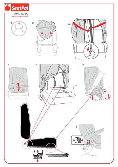 Ford Transit Custom MK1 Front 1+2 Tailored Waterproof Seat Covers & Tailored Rubber Mat Black MY12-23 With LCV Professional Logos