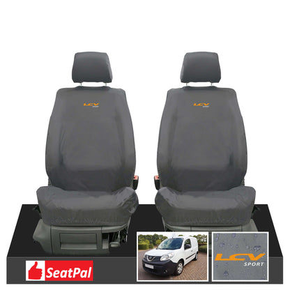 Nissan NV250 Panel Van MY19 Onwards Front Set Grey Tailored Waterproof Seat Covers LCV Sport